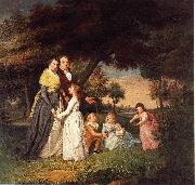 James Peale The Artist and His Family painting